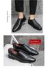 Herren Modische Koreanische Slip-On Lederschuhe, Lässig bis Formell, Spitze Zehenpartie