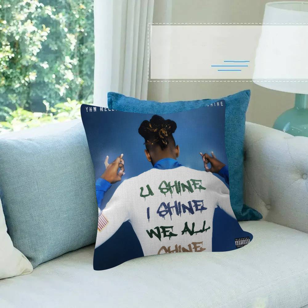 Hip Hop Rapper YNW Melly Personalisierte Kissenstaubabdeckung Schlafzimmer Kinder Party Dekoration Kissenbezug Geburtstag Kindergeschenk