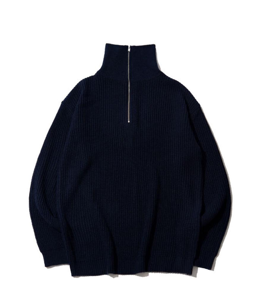 UNLC Half Zip Solid Knit (Navy)