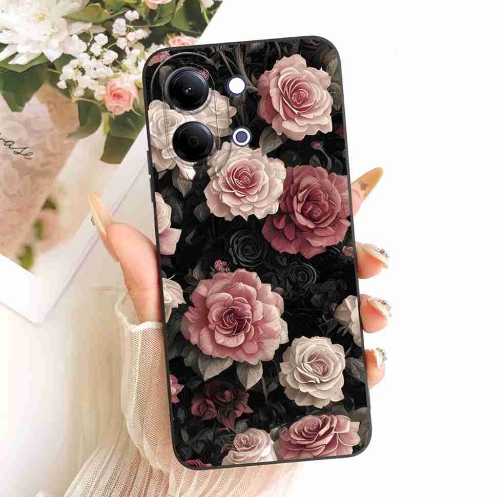 For Vivo Y05 4G 6.74" Case Silicone Back Cover Shockproof For Vivo Y11D VIVO Y05 4G Populairly Painted Butterflies Phone Cases