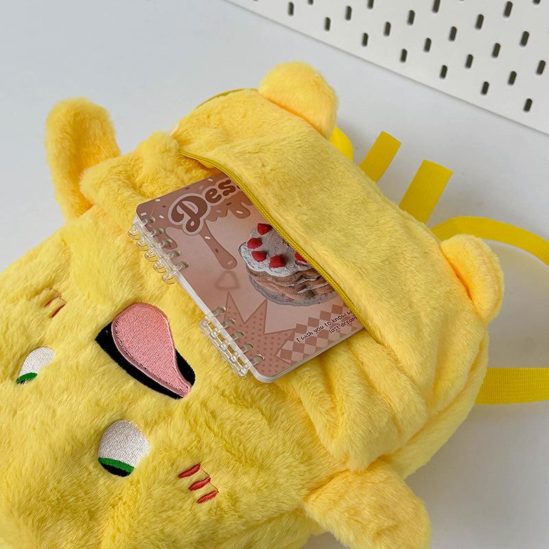 Little fat dragon funny plush backpack large capacity new plush bag backpack kindergarten school bag