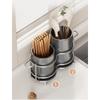 Kitchen Utensil Rack, Countertop Drain Tray, Knife and Spoon Storage Holder