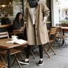 Women's Trench Hoodie Jacket Oversized Windbreaker Jacket Coat Long Sleeve Cotton Loose Fit Fall