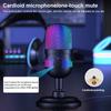 USB Gaming Microphone RGB Computer Microphone 192KHz/24Bit PC Mic for Studio Recording Streaming Content Creation