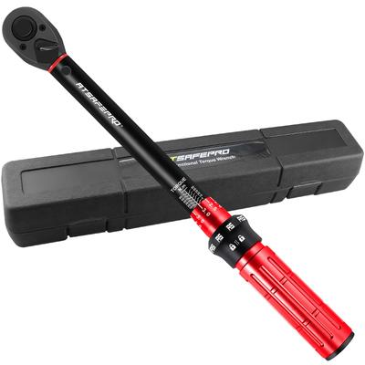 Chave de Torque ATSafepro para e Máquina Inclui Calibração Instruções em Japonês e Armazenamento Motocicletas, 5-60 N.m, Encaixe de 9,5 mm, 3/8" Torque, ±3%
