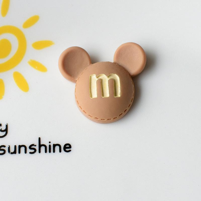 Cartoon Frosted M Bean Resin Jewelry & Phone Case Accessories Set
