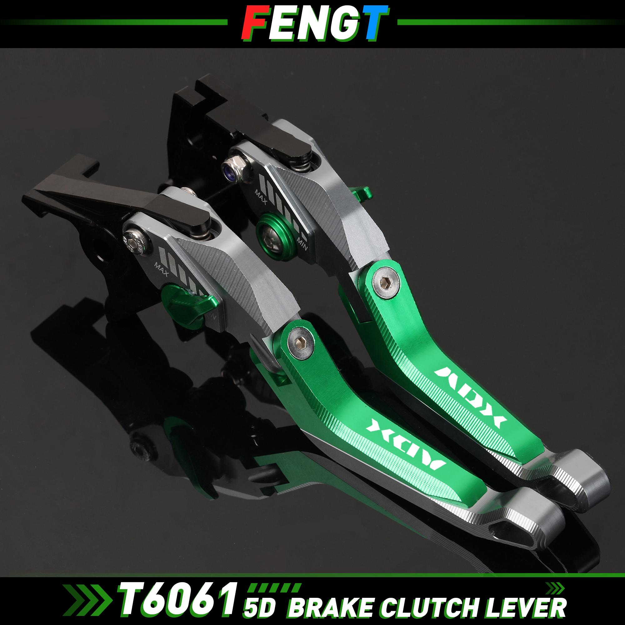 

Brakes Lever For SYM ADX125 ADX 125 2023-2024 2022 Adjustable Foldable 5D Clutch Brake Levers ADX Handle Lever 5D Titanium Green