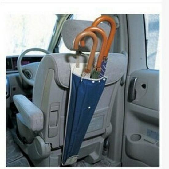 

Водонепроницаемый держатель для зонтов в салон автомобиля с крючком, многофункциональная сумка для хранения 3 зонтов темно-синий