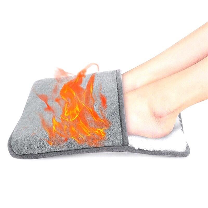 Practical-USB Charging Electric Foot Heating Pad Universal Soft Plush Washable Foot Warmer Heater Household Foot Warming Mat Eas