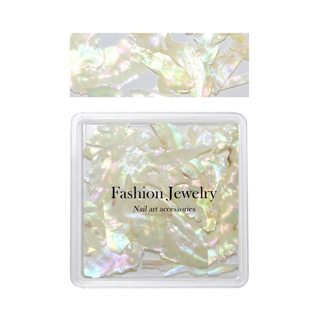 Irregular Nail Art Decals Fake Nails Decorations Glitter Shell Decal DIY Manicure Ornaments Ongles Nail Charms Decor