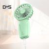 Kleiner persönlicher Ventilator, Geschwindigkeit einstellbar, starker Luftstrom, geräuscharm, über USB wiederaufladbar, kompakter tragbarer Kühlventilator