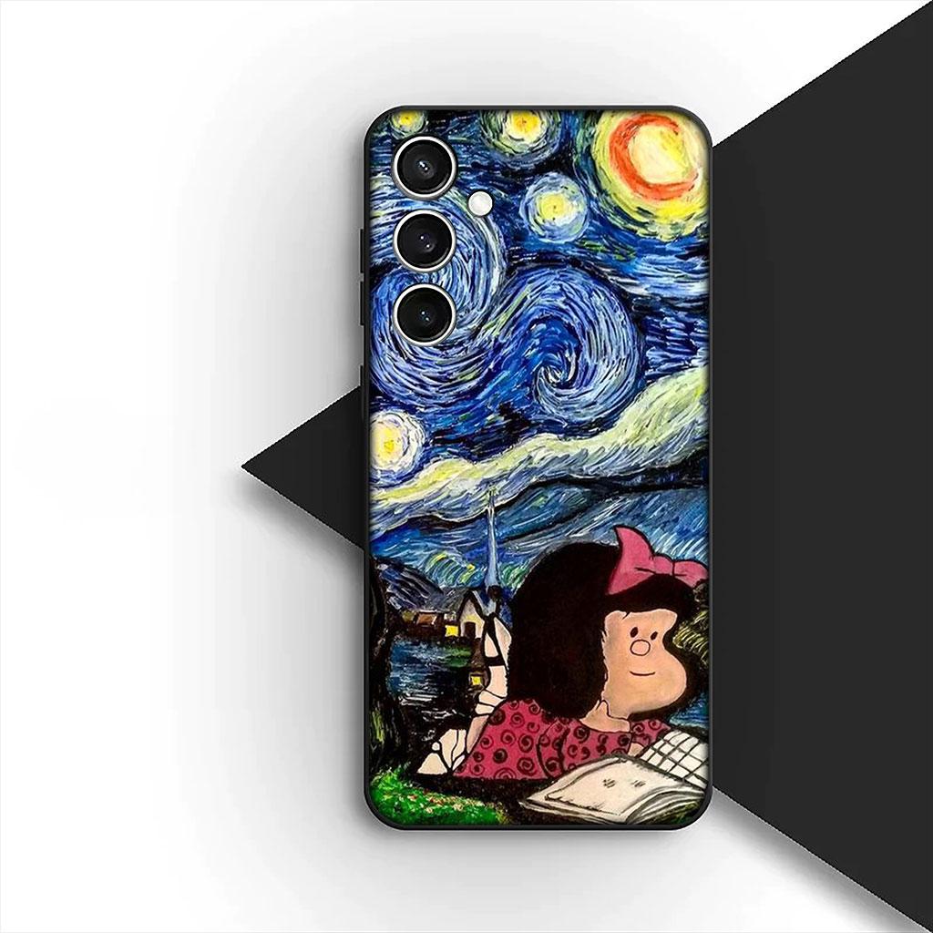 

New High-End M-Mafaldas Silicone Phone Cover for Apple iPhone 17 Air 12 13 Pro Max Mini ProMax 7 + 8 Plus Soft Case iPhone 13