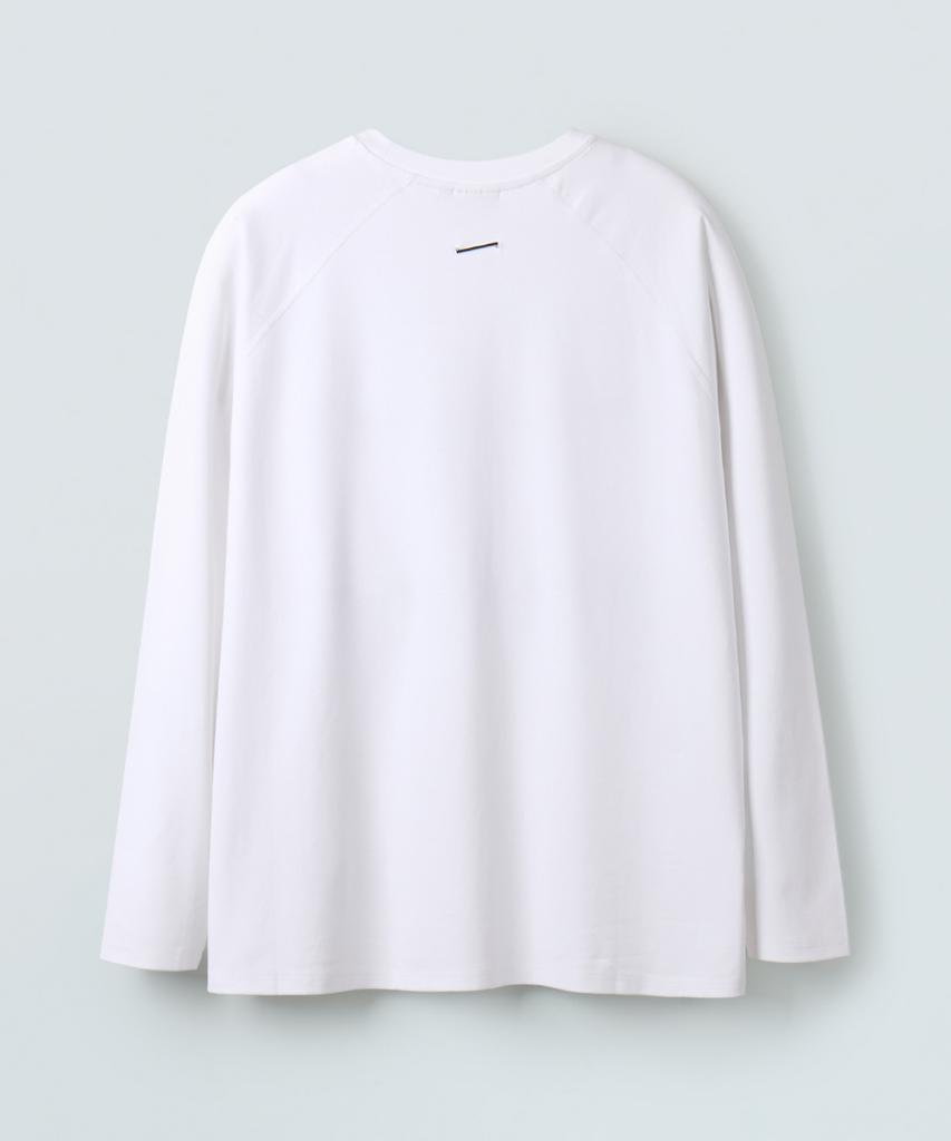Piali Supima Silket Raglan T-Shirt (White)