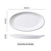 Thickened White Ceramic Oval Serving Platter