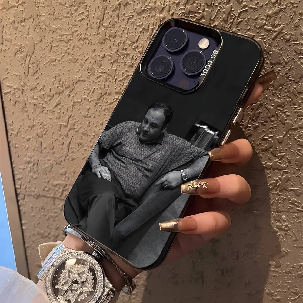 

Чохол для телефону Tony Soprano з серіалу Клан Сопрано Для iPhone 17,16,15,14,13,12,11,Pro,XS,Max,Plus Чорний Матовий Ударостійкий Чохол iPhone14PRO