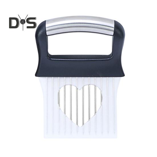 Løkholderskjærer for enkel oppbevaring av skjæring Løkskjærer i rustfritt stål for tomater Sitroner Avokado Multifunksjonell kjøkkenutstyr