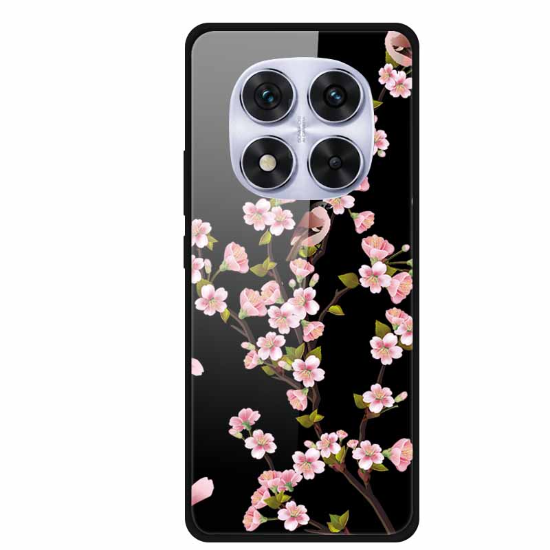 Glass Back Cover For Redmi Note 14 Note14 Pro 4G Case Tempered Glass Case For Xiaomi Redmi Note 14 Pro 5G Phone Case Soft Bumper