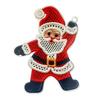 Yousheng Christmas Ornaments 2D Acrylic Snowman Santa Claus Hanging Ornament with Stitching Texture for Winter Holiday Tree Decor