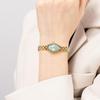 BERNY Armbanduhr Damen Gold Armbanduhr Damenuhr Vintage Kupfer Spiegelform Japanisches Quarzwerk 3ATM Wasserdicht Ganz Edelstahl Mode Damen