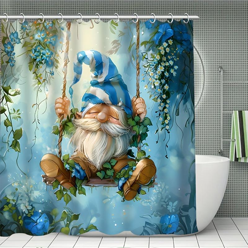

Swing Dwarf Shower Curtain 12 Plastic Hooks, Bathroom Accessories, Home Decoration 90X180CM