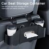 Car Backseat Organizer with Cup Holder Tissue Box Multifunctional Universal Automotive Seat Headrest Hanging Storage Box Hook Car Accessories