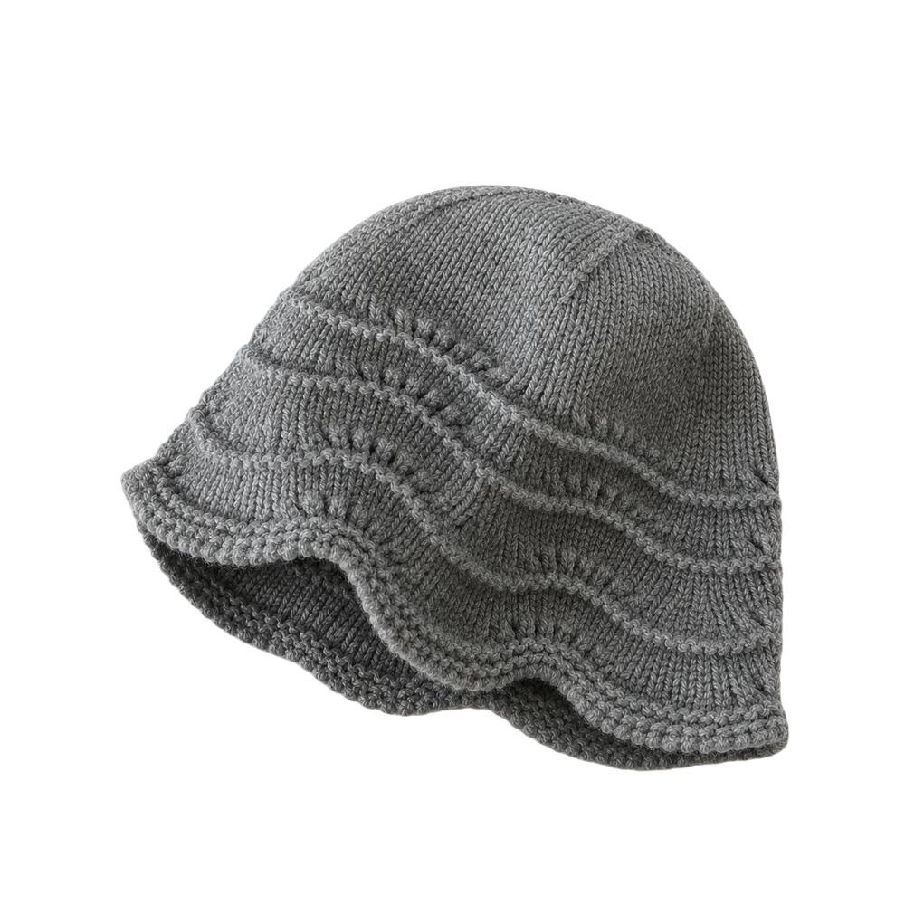 Hollow Out Knitted Bucket Hat Knitted Fisherman Hat Gifts Knit Hat Daily Wear