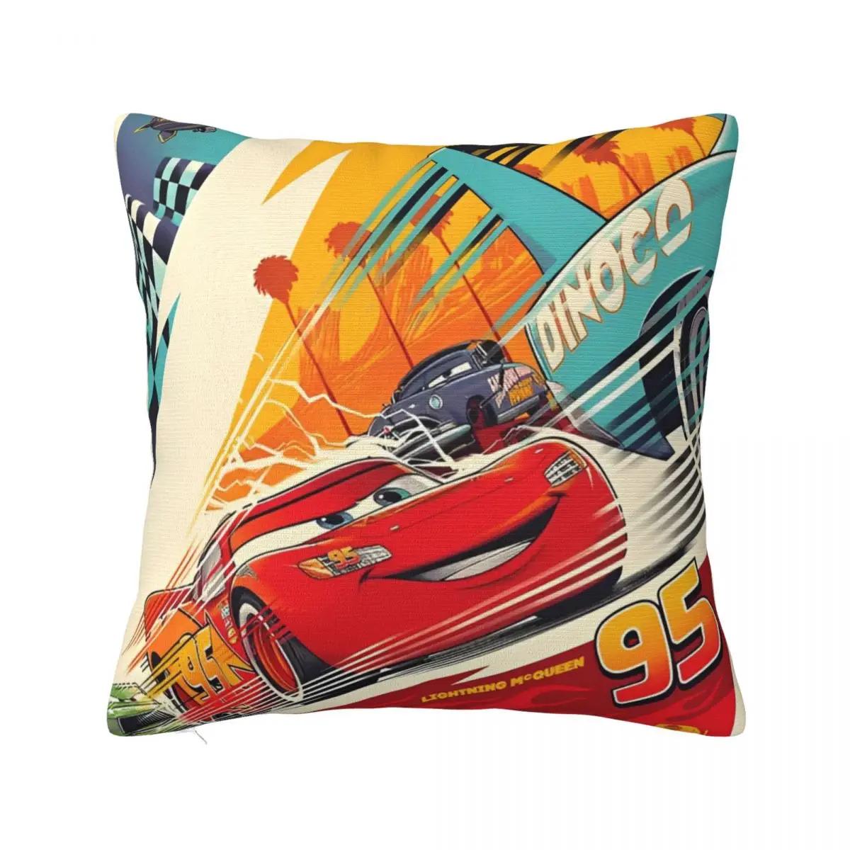 

Cars Lightning McQueen 95 Pillowcase Polyester Cushion Cover Piston Cup Throw Pillow Case Cover Bed Drop Shipping 18 12x12Inch
