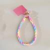 Macaron Color Silicone Lanyard Mobile Phone Rope Lanyard Luminous Bear Split Mobile Phone Chain Wrist Rope Anti-lost