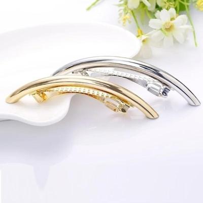 2 Stück/Set Mode Damen Haarnadeln Vergoldet/versilbert Reine Bogenrohr Haarnadeln Haarnadeln Mädchen Metall Haaraccessoires