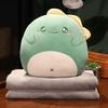 Soft Cute Cartoon Animal Hand Warmer 3-in-1 Pillow Blanket for Office Naps