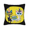 Cute Kitten Petes the cat   Square Pillow Cases  Cushion Cover Awesome Zipper Decor Throw Pillow Case Cover for Living Room