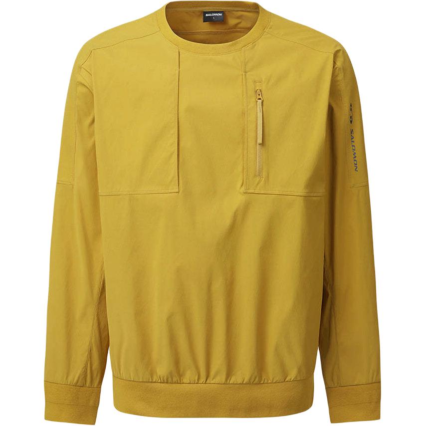 

Salomon Letter Round Neck Pullover Long Sleeve Sweatshirt Men sweatshirt Mustard LC2570100 L