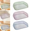 Mesh Kitchen Cover Iron Food Net Dome Protector 18.5 Inch Large Screen for Outdoor Picnic Table BBQ