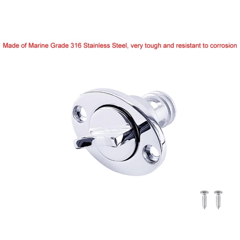 Βίδα Σκάφους Κανό Τρύπα 25mm Universal Ανοξείδωτο Ατσάλι Καθρέπτης Σκάφους Σωλήνας Αποστράγγισης Γκαρμπόρ με Στεγανοποιητικό Δακτύλιο O