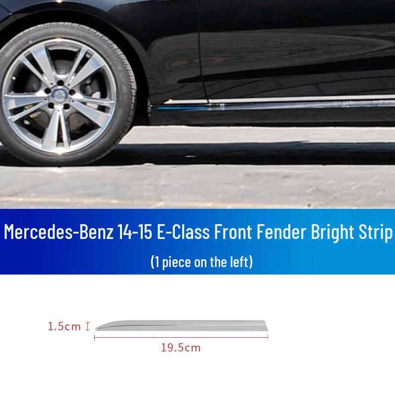 Front & Rear Bumper Chrome Trim for Mercedes-Benz: E180, E200, E260, 300L
