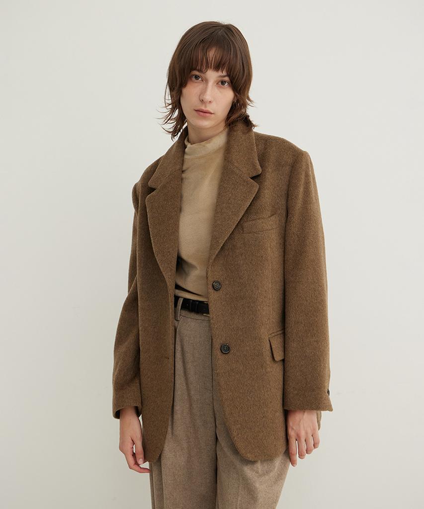 Step Around Essential Wool Blazer_Brown