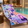 Beach Towel with Kpop Demon Hunters Design, Quick Dry Lightweight Towel for Swimming Pool Travel