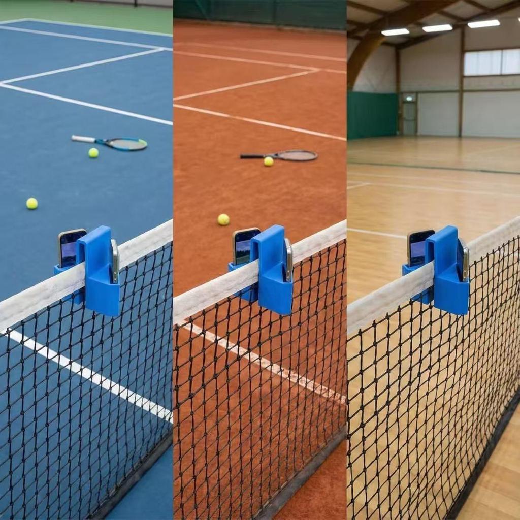 3D Tennis Ball Shooting Phone Holder for Net (Horizontal/Vertical)