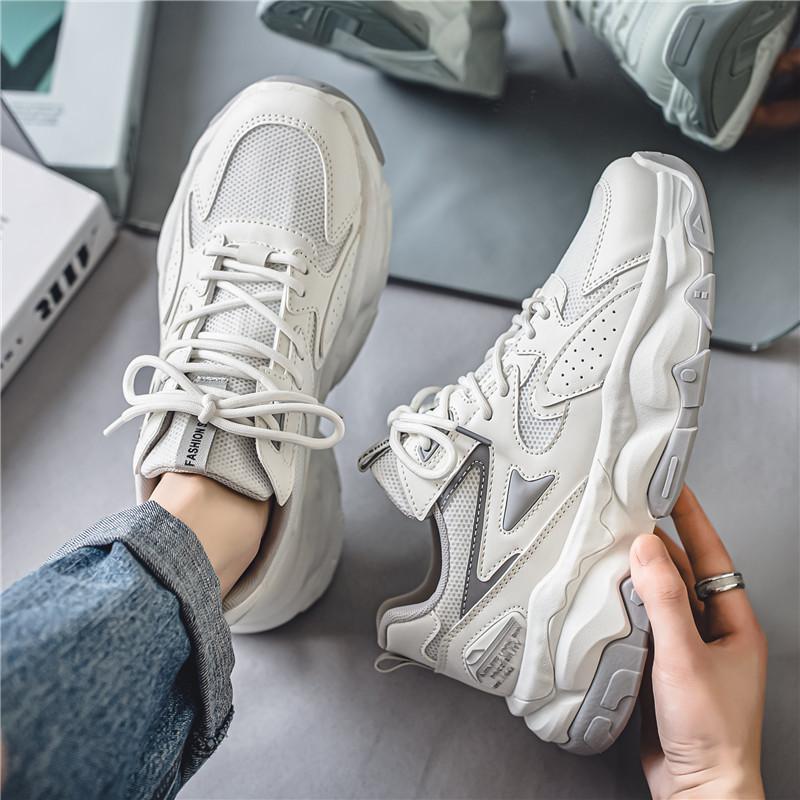 Trendy Brand Men's Shoes 2024 New Autumn Sports Men's Platform Dad Shoes Youth Casual Putian Xiaobai Tide Shoes