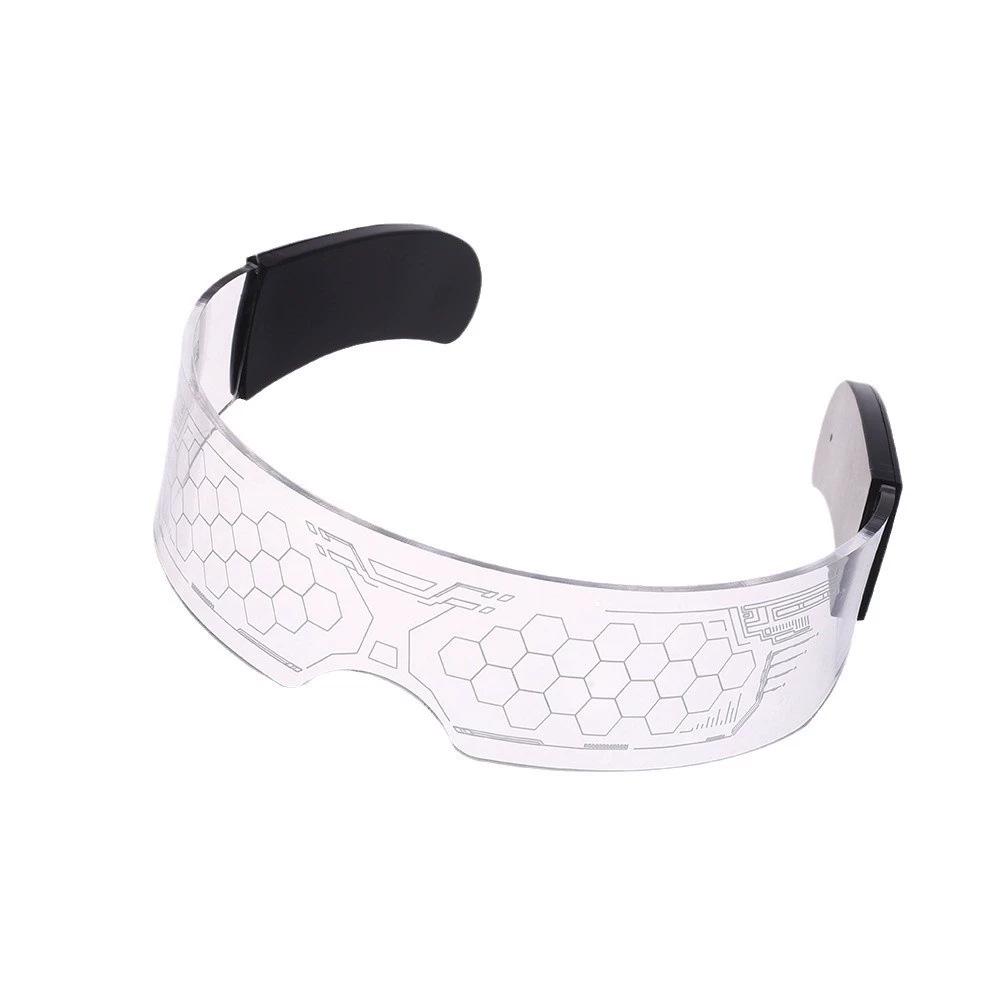 LED Cyberpunk Glowing Glasses - Futuristic Bar & Party Eyewear