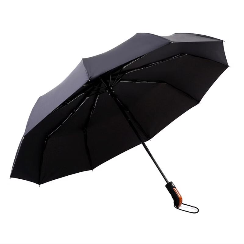 PALONY Men's Business Three-Fold Semi-Automatic Umbrella