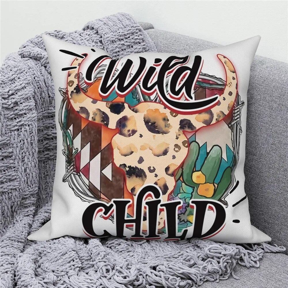 Диван Подушка Белый Чехол Домашний Декор Наволочка Пустынный Цветок Кактуса Декоративные 40x40cm 544₽