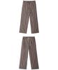 Onyueooun Brown Striped Trousers