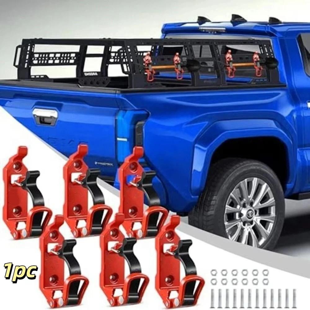 360 Degrees Mount Metal Clamp Wall Mounting Buckle Tool Roof Rack Accessories Quick Release Universal Fit Red