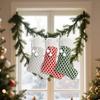 Christmas Diamond-patterned Plush Socks, Candy Boots, Holiday Gift Bags, Christmas Tree Decorative Socks, Decorative Bags(3pc)