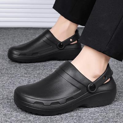 Men Garden Clogs Men's Kitchen Shoes Water-proof Chef Shoe Hospital Work Shoes Outdoor Weeding Clog Beach Sandal Slippers