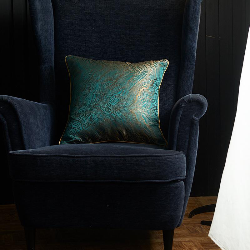 Home Throw Pillow Cushion Jacquard Pillowcase with High Quality Pillow Core Subtle Texture Comfortable Sofa Cushion Pillow Cojin