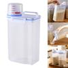 Durable Kitchen Rice Storage Bucket with Airtight Design to Prevent Moisture Clear View Panel for Content Visibility Ergonomic Carry Handle for
