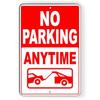 Metal Tin Sign No Parking Anytime Vehicles Will Be Towed