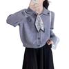 Women's Soft Fluffy Solid Color Knit Cardigan - 2025 Korean Lazy Style Sweater